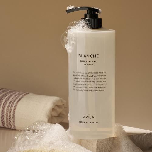 Pure & Mild Large Size Body Wash Blanche 800ml 2 Pieces