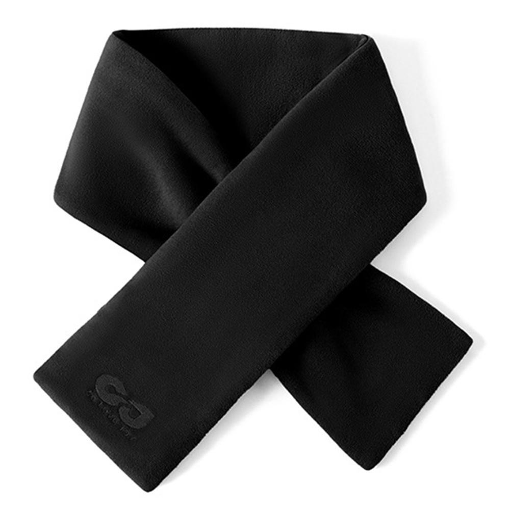 GOLOVEJOY DWJ56 82cm Winter Outdoor Retro Thermal Fleece Embroidered Scarf Windproof Neck Warmer D