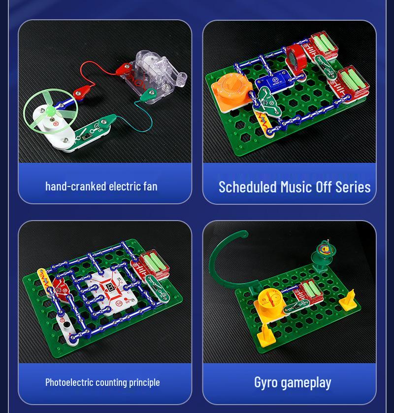 Children's Science Experiment Kit: Electronic Building Blocks & Circuit Toy Set