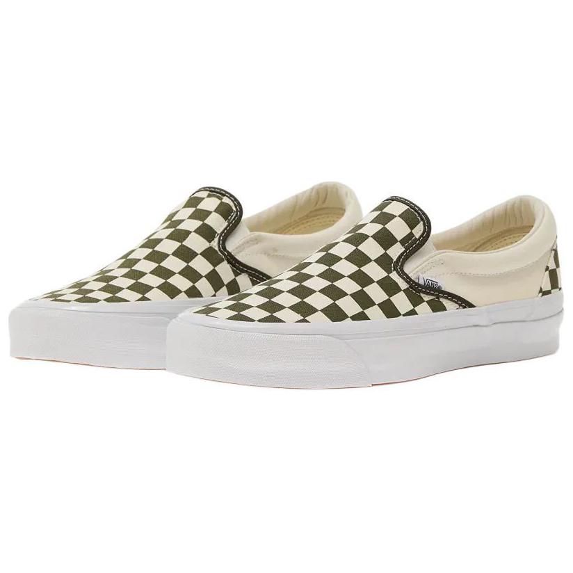 Vans LX Classic Slip On 98 Comfortable Versatile Low Top Skate Shoes Unisex Sneakers Beige VN000D5AKCZ1