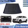Kofferraummatten 3D EVA-Material für Skoda Kodiaq Zubehör NS7 2016~ MK1 Ladeboden hinten Kofferraummatte Rückseitenpolster Zubehör