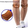 GOUNOD H15 1Pc Sports Compression Knee Strap Double Layer Cowhide Leather Patella Support for Running/Cycling