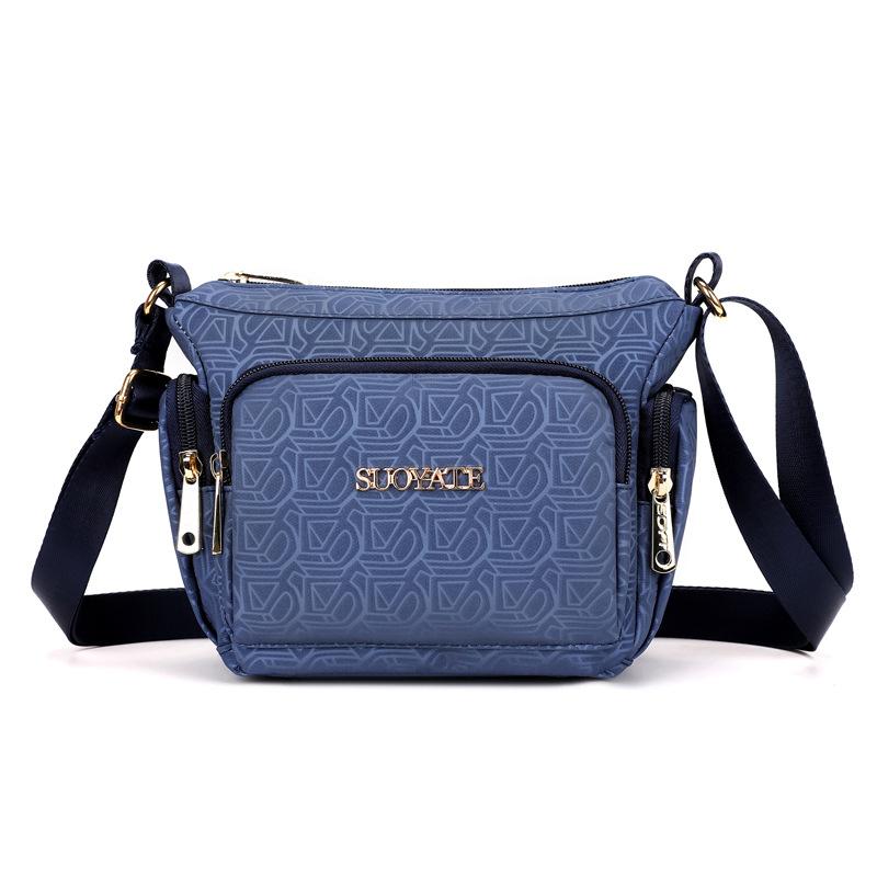 Women's Nylon Tote Bag Shoulder Bag Multi-compartment Mother Bag Lightweight Crossbody Bag