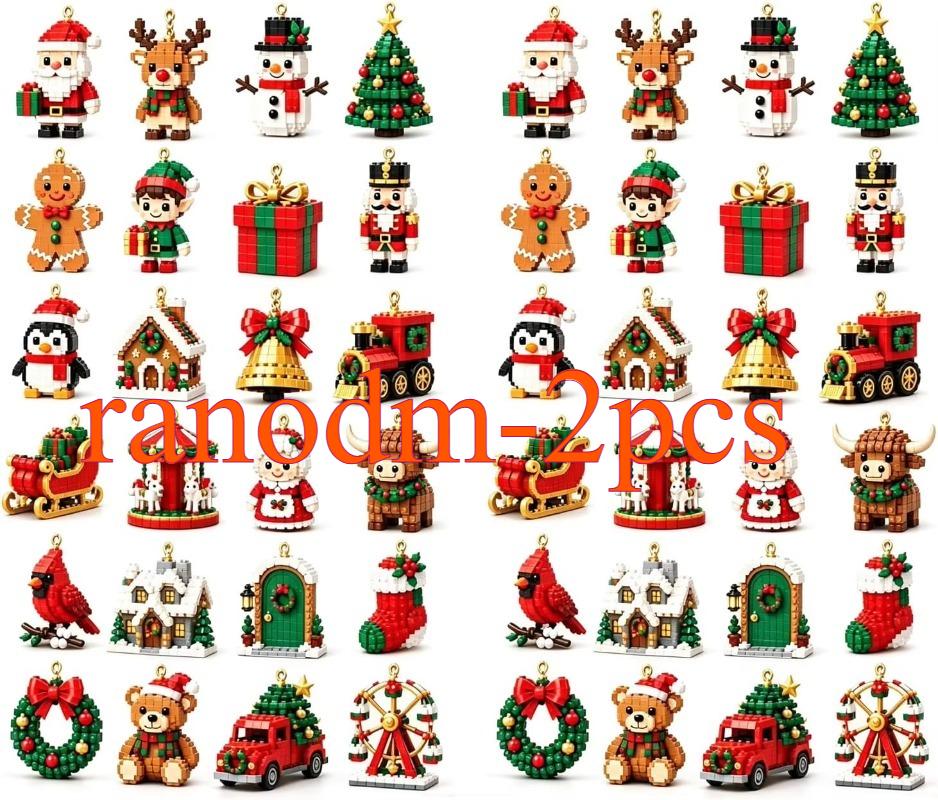 Christmas Advent Calendar 24 Day Countdown Mini Christmas Ornaments Mystery Box Holiday Decor Surprise Gift Collection