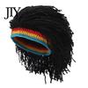 Unisex Dreads Kapuzenmütze Hip Hop Stil, Einteilige Perückenmütze Gestrickt für Jungen und Mädchen Street Dreadlocks Kappe, Musikfestival Hut für Partys Festivals Halloween