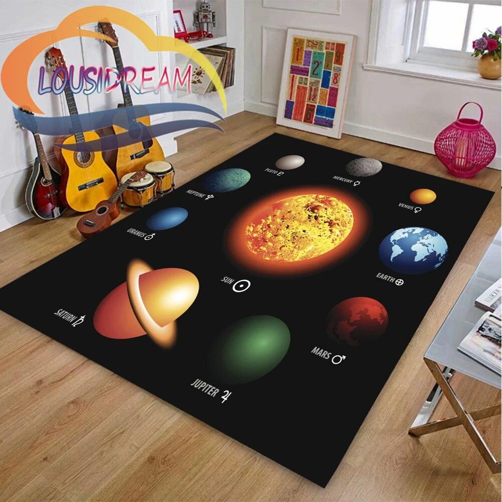 3D Pattern space universe  vector and many planets in galaxy-Popular Cushion In Europe  America Fashionable Carpet
