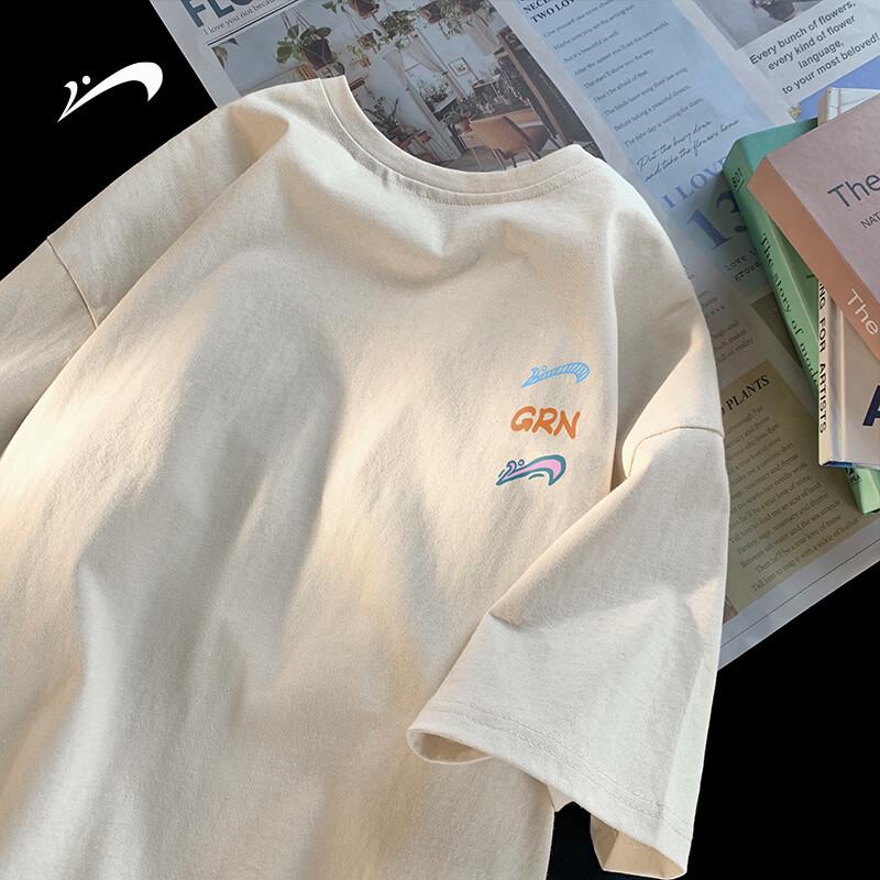 Guirenniao Men s Pure Cotton Short-Sleeve T-Shirt S