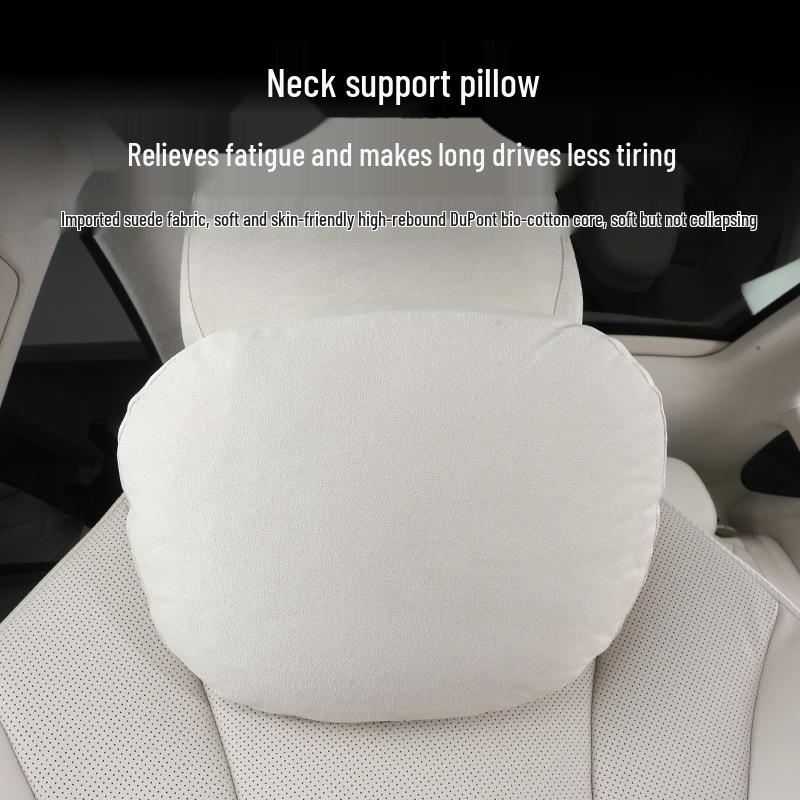 Zhijie R7/S7 Universal Aviation Headrest Neck Pillow with Lumbar Support and Fan.