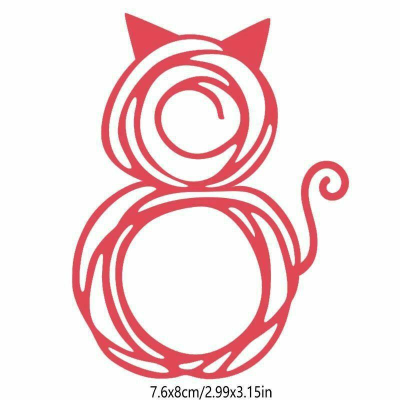 Happy Cat Stanzformen, Metallschablone, DIY, Scrapbooking, Album, Papier, Karte, Prägung, Handwerk, gestanztes Tier