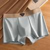 Men's 10A Antibacterial Cotton Boxer Briefs - Mid-Rise, Breathable Square Leg Underwear, Youthful Trend Shorts, Plus Size Available.