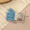 Book Shaped Pen Clip Metal Spring Pen Keeper Multi-functional Pen Holder  Journals & Notebook