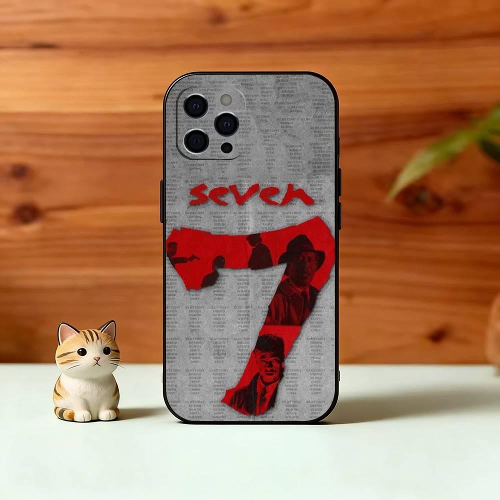 S-Seven Phone Case For iPhone 17, 16,15,14,13,12,11 Plus,Pro Max, Others Soft Black Cover