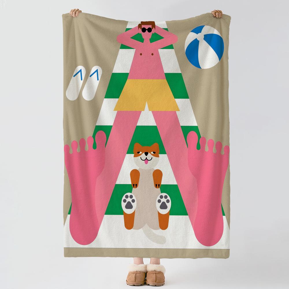 Artist A-Andy Huang-g Throw Thick Comfort Flannel Quilt, Multi-scene Use Indoor Outdoor Daily Nap