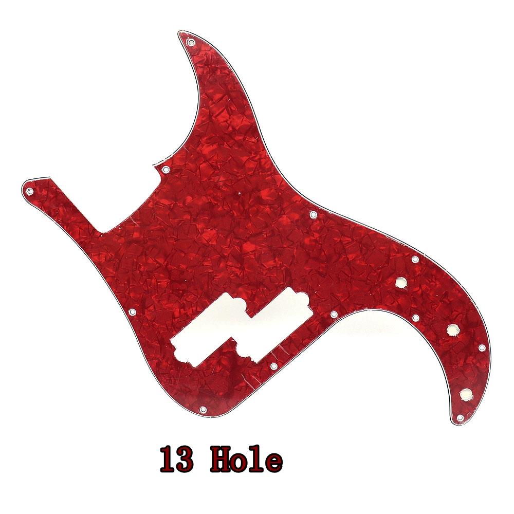 

1pcs Guitar 3 Ply Pickguard PVC Electric Guitar Pickguard Scratch Plate For Precision Bass PB Bass Guitar Part 13 Holes