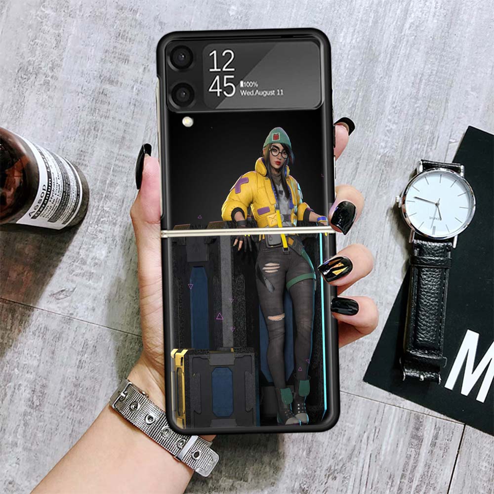 

Valorant Killjoy Cases For Samsung Galaxy Z Flip 4 5 6 7 3 Z Flip7 Flip6 Flip4 Flip5 Flip3 5G Hard Shockproof Fundas Cover Galax Samsung Z Flip 4