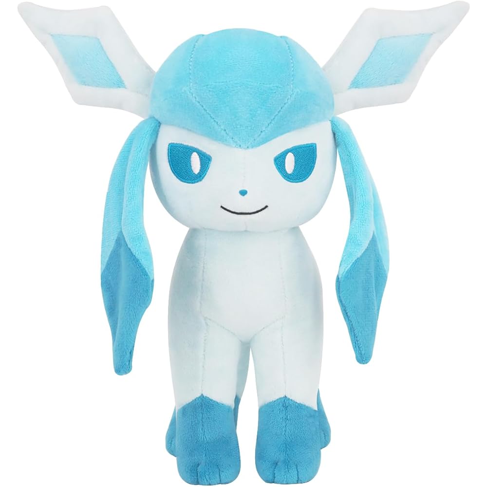 Sanei Boeki Pokmon All Star Collection Glaceon Plush Toy 21x23x27cm Soft Stuffed Animal