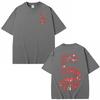 American TV Series Season 5 Eddie Munson The Demogorgon T-shirt  Unisex Women Clothing Cotton Casual Short Sleeves T-shirts Tops