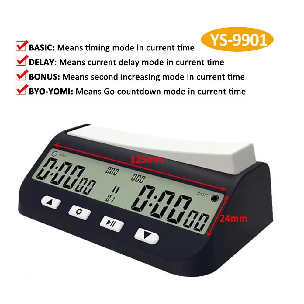YS9901/YS902/ Digital Chess Timer Game Timer  3-in-1 Multipurpose Portable Professional Chess Clock