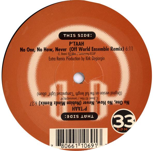 

12inch Record P TAAH - No One, No How, Never UR12069 Ubiquity 2000 US Dance & Electronica Used