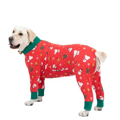 Christmas Dog Clothes For Small Dogs Large Dogs Cartoon Printed Dog Christmas Costume Jumpsuit Christmas Decorations Dogs