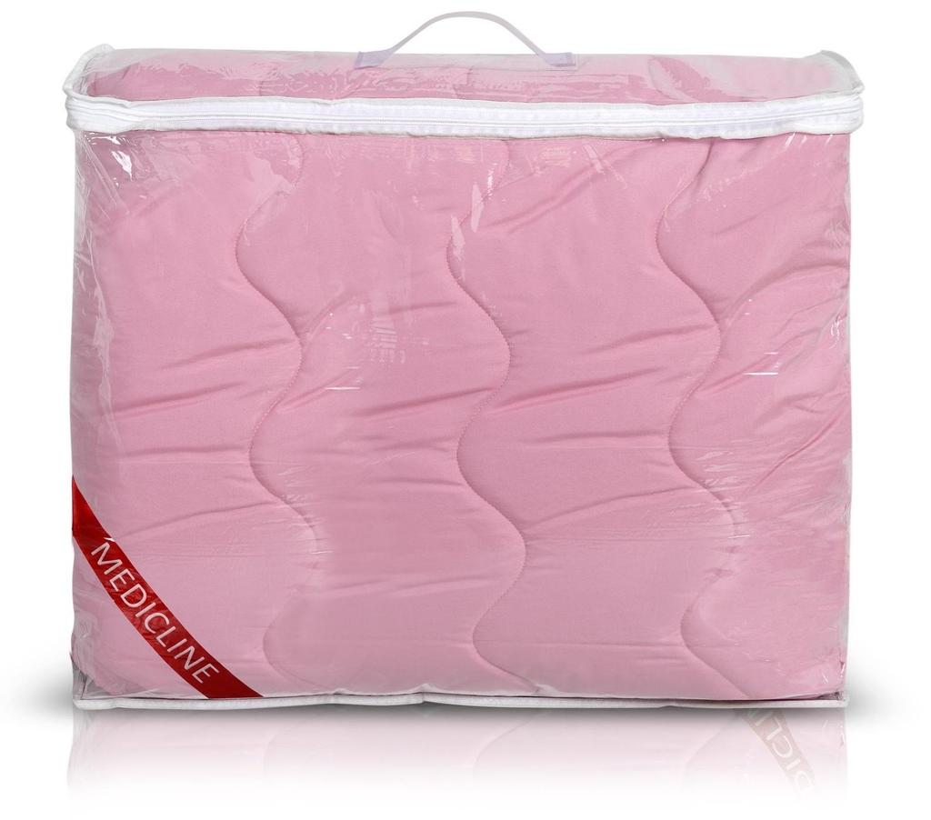 All-Year Quilt Anti-Allergic Microfiber Pink Silicone Various Sizes