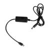 Digital Display USB Type C to DC5521 Power Cable Adjustable Voltages 5V 9V 12V 15V 20V for Multiple Gadgets 118cm Black