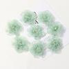 2/5Pcs 8cm Chiffon Fabric Flower For Hair Accessories Artificial Hairpin Accessories Flowers For Dress Wedding Bouquet Decor