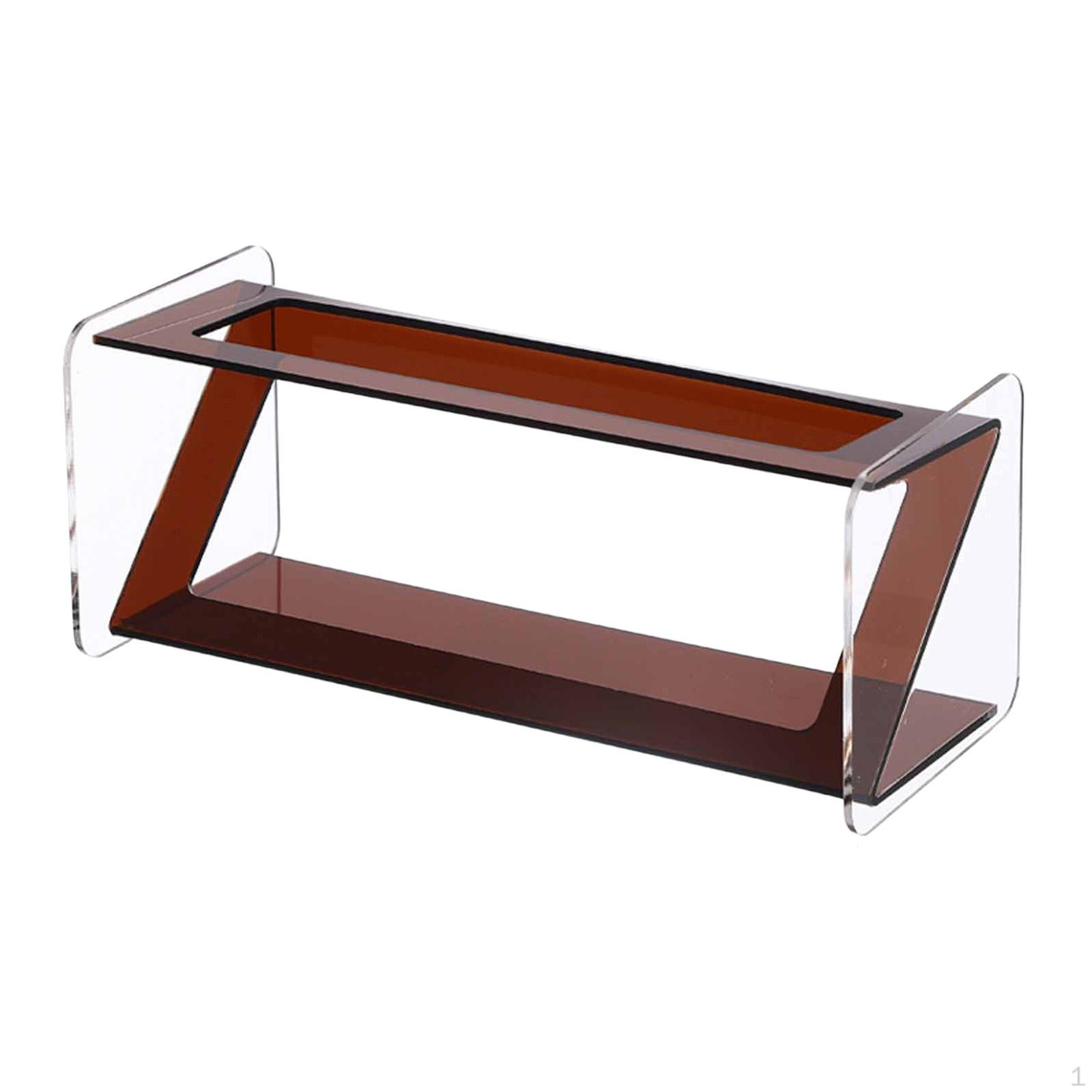 

Acrylic Desk Organizer with Remote Control Holder, Decorative Shelf, Bathroom Storage Box