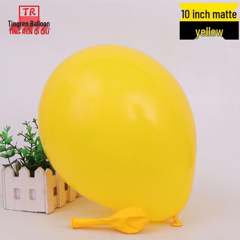 10-inch Wedding Celebration Matte Balloons - Pack of 1.8g Round Latex for Party Decorations & Arrangements.