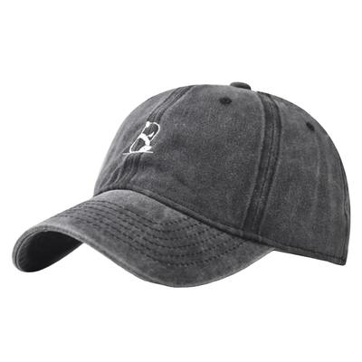 Hat Cap Baseball Panda Embroidery Stylish Adjustable Outdoor Unique Women Men CZA413 [White Fang] (Black)