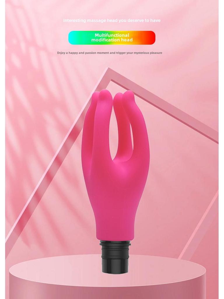 Modified Fascia Gun Head: Silicone Hand-Grasping Massager for Girls, Multi-Functional and Fun.