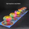 Seven-Color Glass Butter Lamp Holder - Household Candleholder In Three Colors