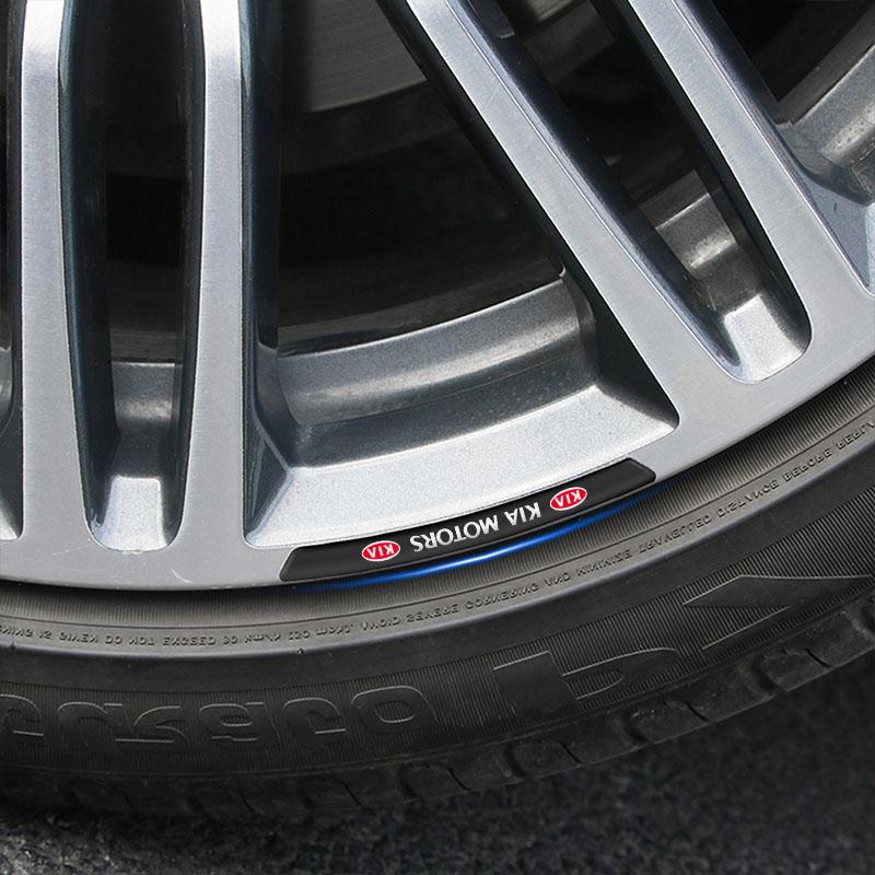 Car Wheel Rim Badge Creative Decoration Decals Styling Auto Aluminum Trim Sticker For KIA Rio Ceed Sportage Sorento k2 k3 k4 k5 k6 Soul Opeima