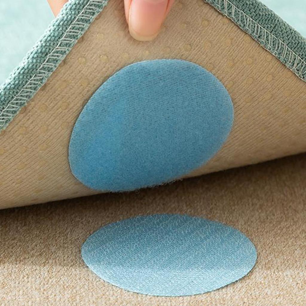 10Pcs Self-adhesive Fastener Dots Stickers Adhesive Tape Sofa Mat Bed Sheet Carpet Anti Slip Fixing Pad PVC Patch