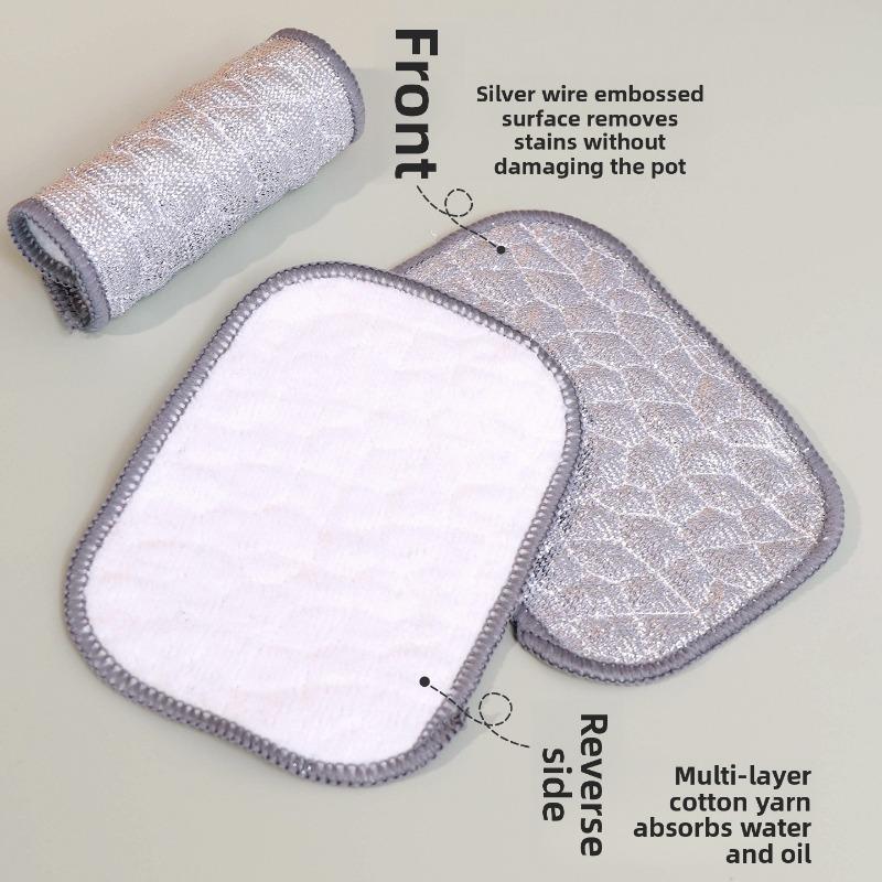 Spülschwammblock, Wunder zum Topfschrubben in der Küche, Haushaltsölentfernendes Antihaft-Scheuerschwamm, Zweiseitiger magischer Reinigungs schwamm