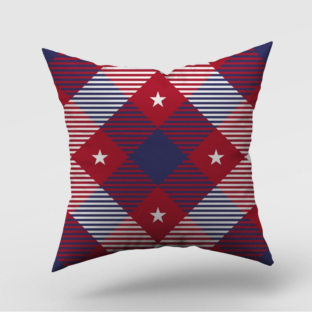 New American Independence Day Pillow Cover American Logo Outdoor Home Decoration Pillow Cushion Cover