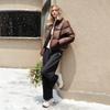 Fila Originale Mode Sport Warm Stehkragen Entendaunenjacke Damenjacken F51W549902F-BN
