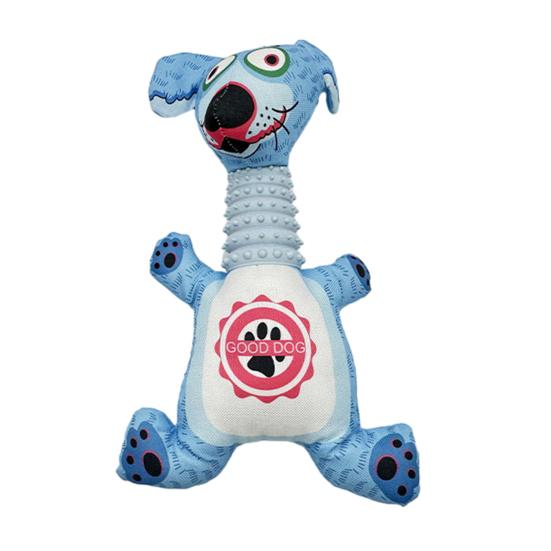 Pet Toy Cartoon Animal Design Teeth Cleaning Dog Chew Toy Loud Sound Bite-Resistant жёлтый