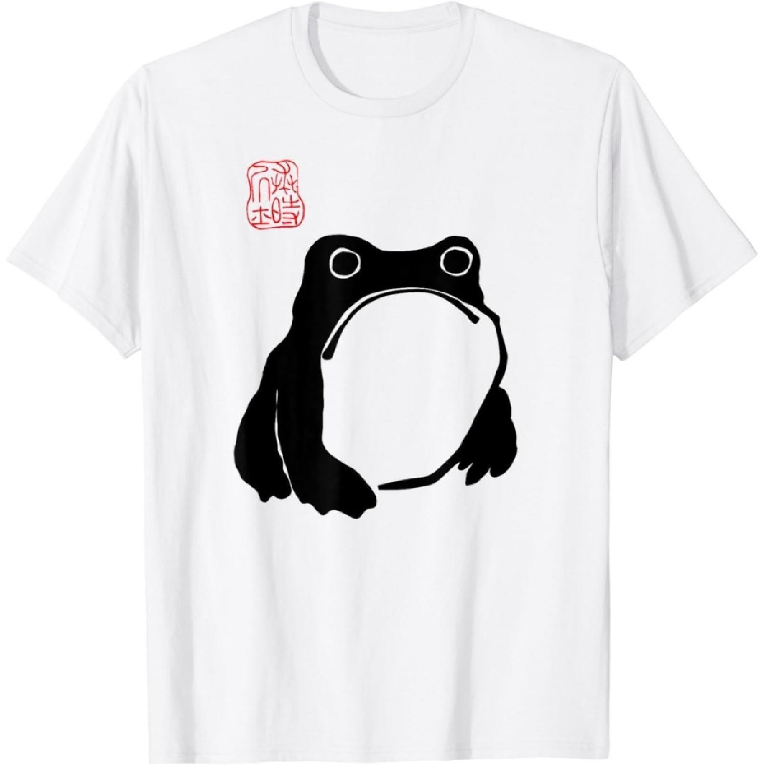 NouTat Unimpressed Frog - Matsumoto Hoji - Japanese Art T-Shirt XXXXXL белый
