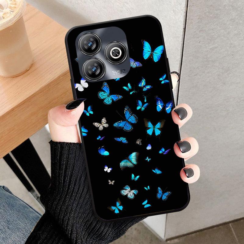 Für ZTE BLADE A75 4G Hülle Coque Luxus Stoßfest Weiches TPU Silikon Handyhülle Für ZTE BLADEA75 Fundas Capa Modehülle