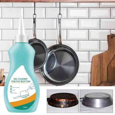 Professional Kitchen Degreaser Heavy Oil Cleaning Agent Pot Bottom Cooktop Cleaner for Stubborn Oil Stains 150ml