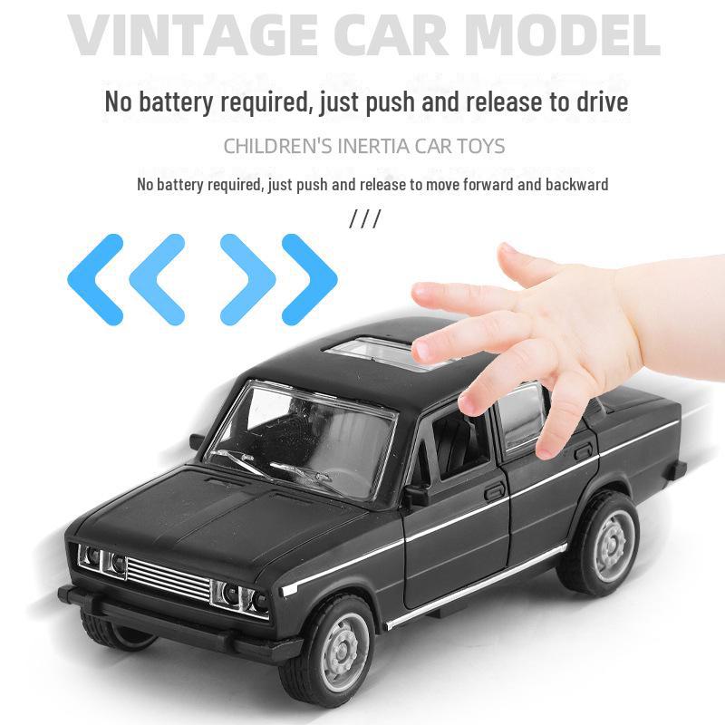 Douyin Live Dětská hračka: Lada Inerciální model auta pro chlapce