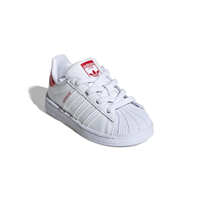 Adidas Originals Slip Resistant Low top Toddler Shoes White Red Infant And Toddler FW0825