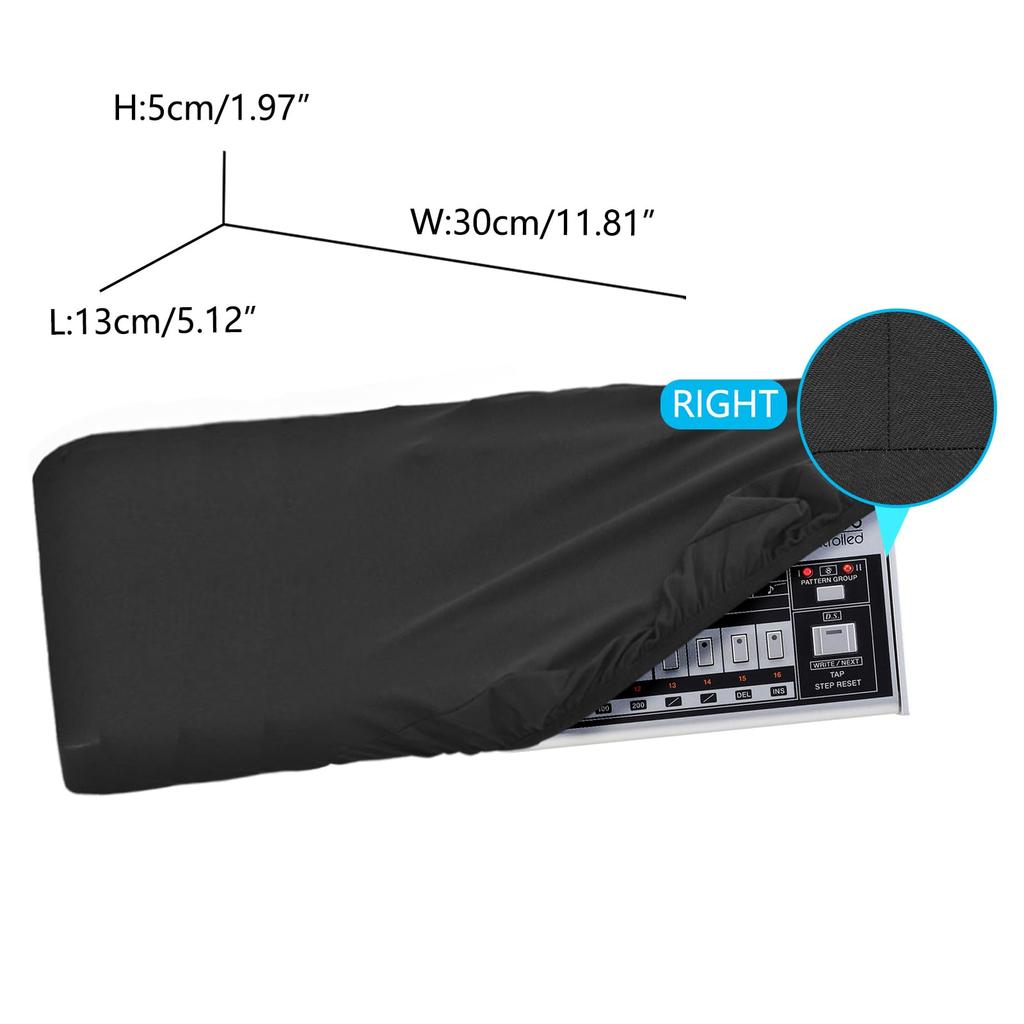 Musiin Drum Machine Dust Cover for Roland TR-06, Roland TR-08, and Roland TR-09, Premium Chinlon Dustproof and Anti-Dust, Smooth Touch, and Custom Fit