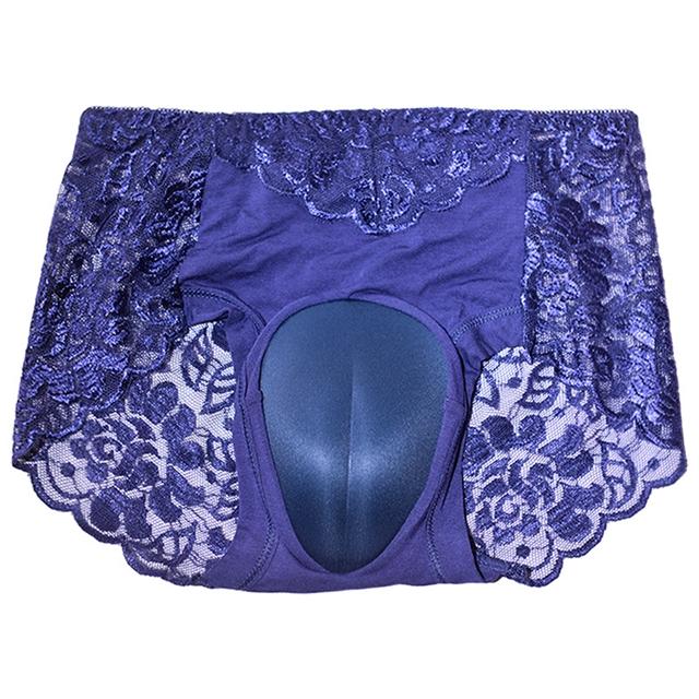 Sissy Pouch Slips Herren Sexy Dessous Spitze Transparent Höschen Knicker Crossdress Falsche Vagina Künstlicher Kamelzeh Unterwäsche