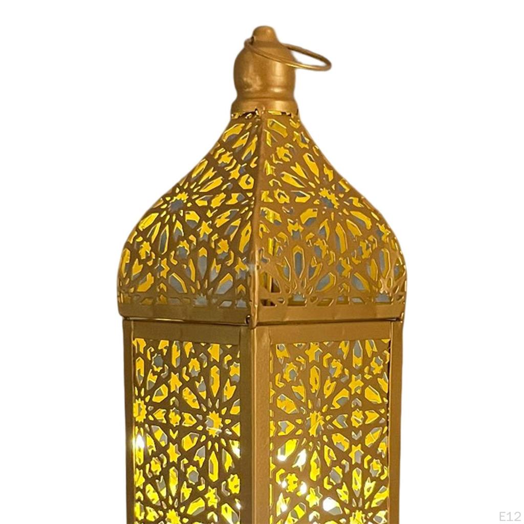 Portable Candle Lantern Home Decor with LED Fairy Lights Hanging