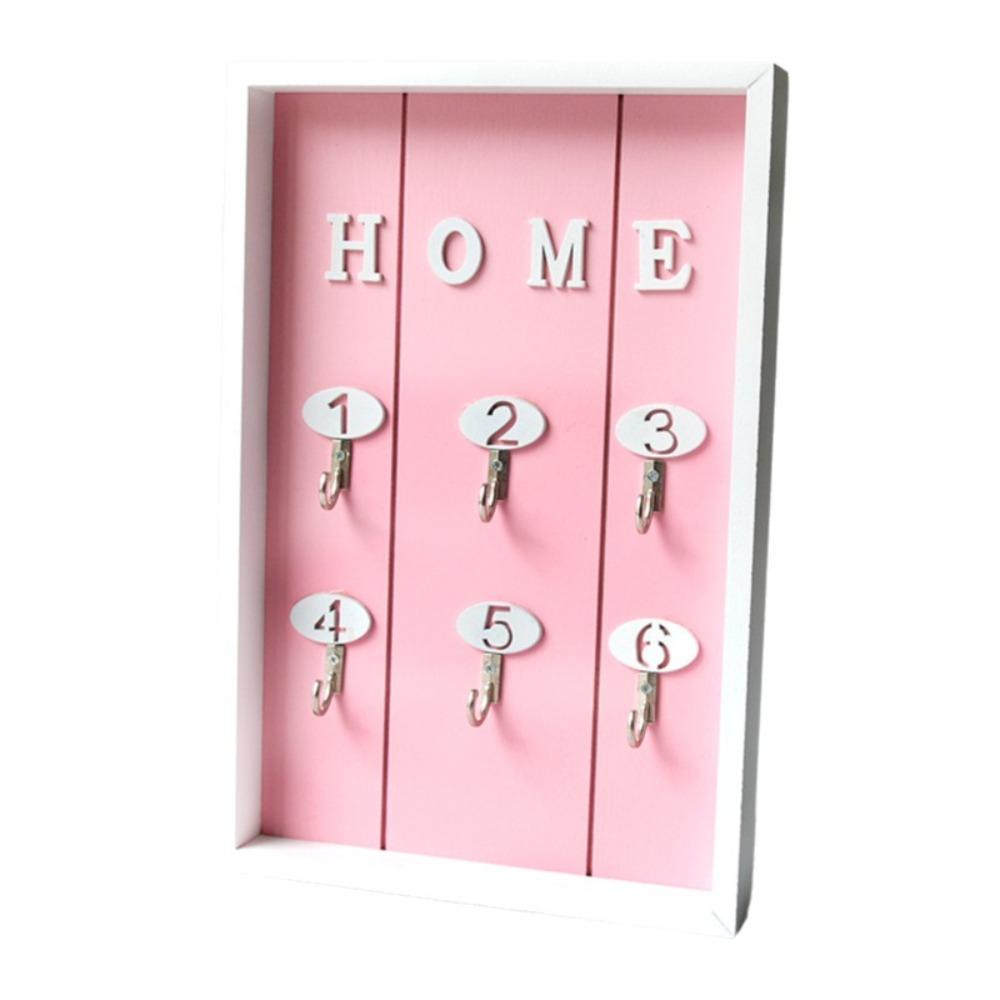 Wall Mount Wooden Key Holder Rustic Cabinet Key Rack Modern Key Storage Shelves  Entryway