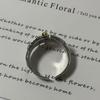 Men's Korean Retro Winged Cross Hip Hop Open Ring