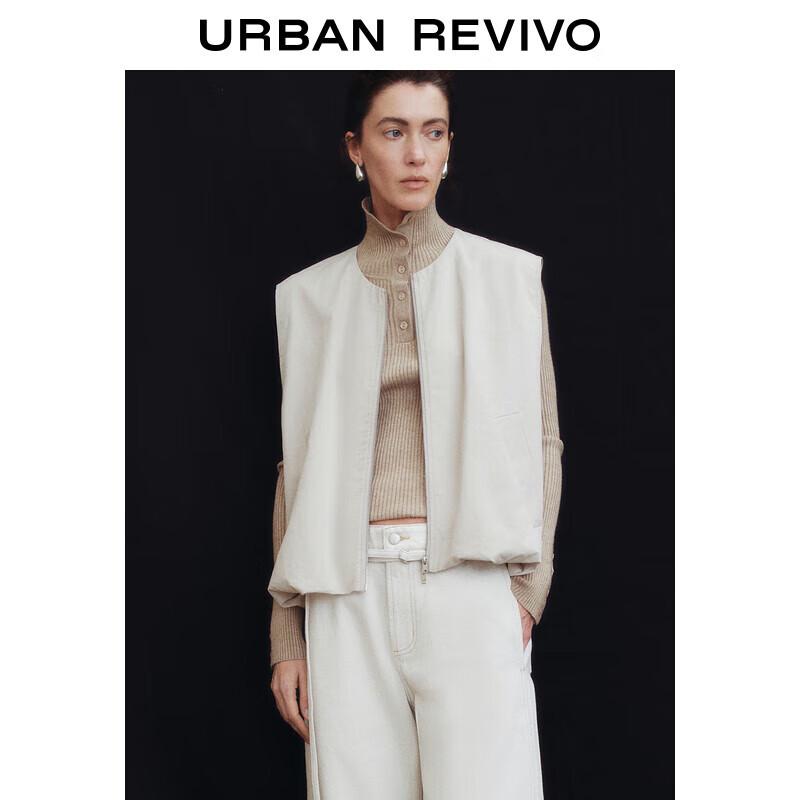 

UR 2025 Весенний Повседневный Жилет Без Рукавов с Двойной Молнией S