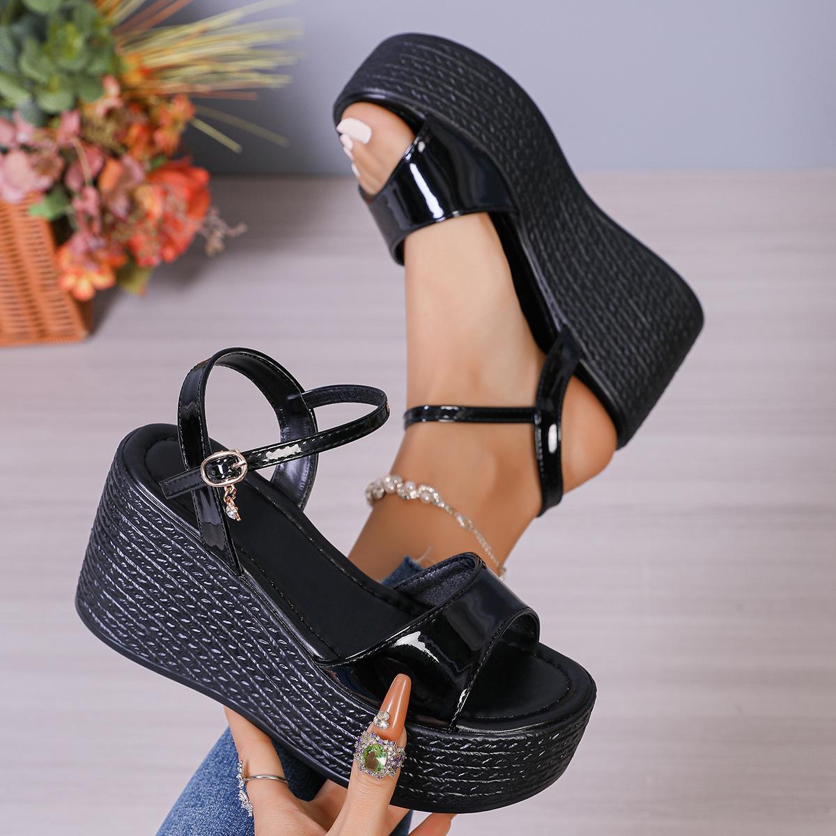 Plus-size Platform Heels, Thick-soled Shoes, Casual Shoes, Sandals 36